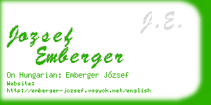 jozsef emberger business card